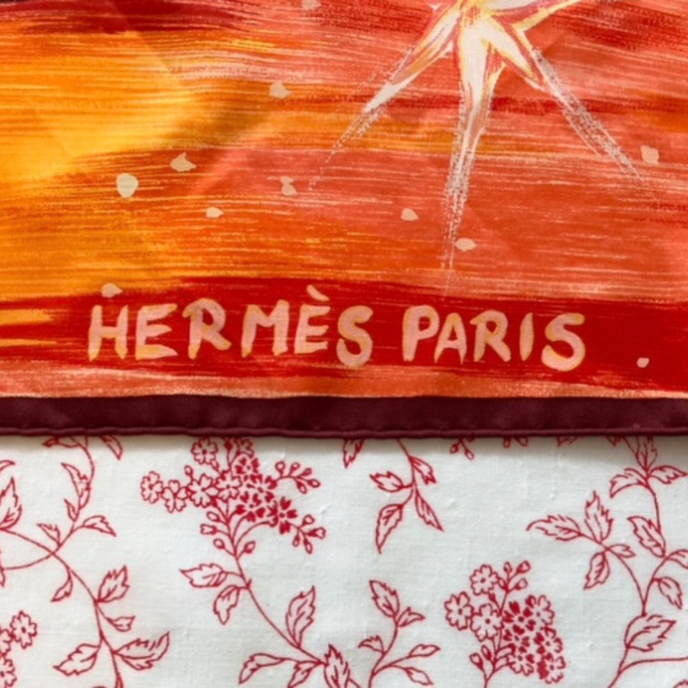 Hermès "Felix Du Ceil" Silk Scarf By Kwumi Sefedin